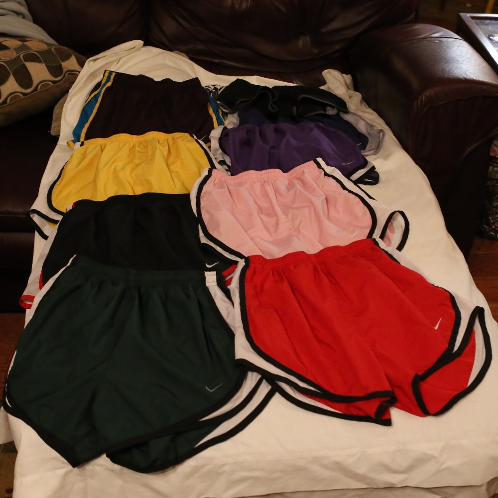 Lot of 9 size Small Nike Tempo shorts